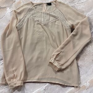 VILA VIFREDE LACE LONG SLEEVED TOP